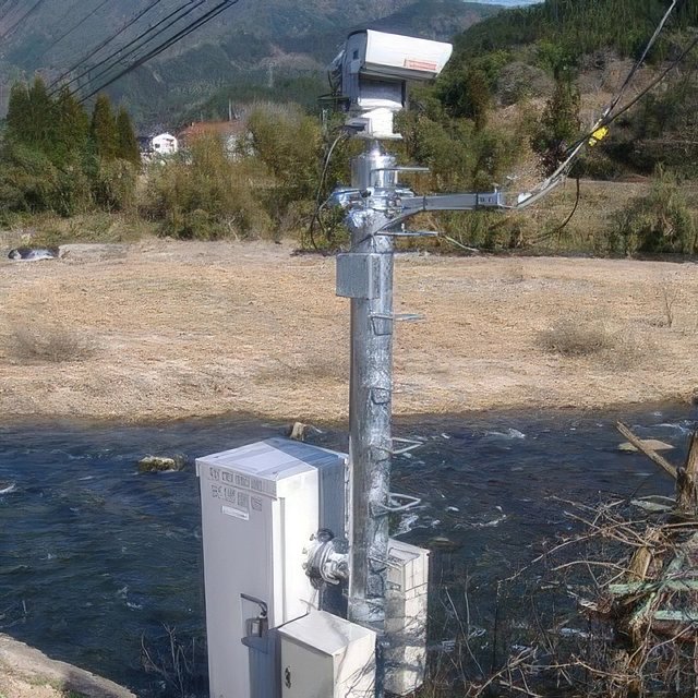 河川監視用のCCTV設備
