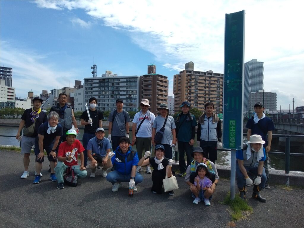 クリーン太田川 河川敷清掃活動の記録写真（2023年度）