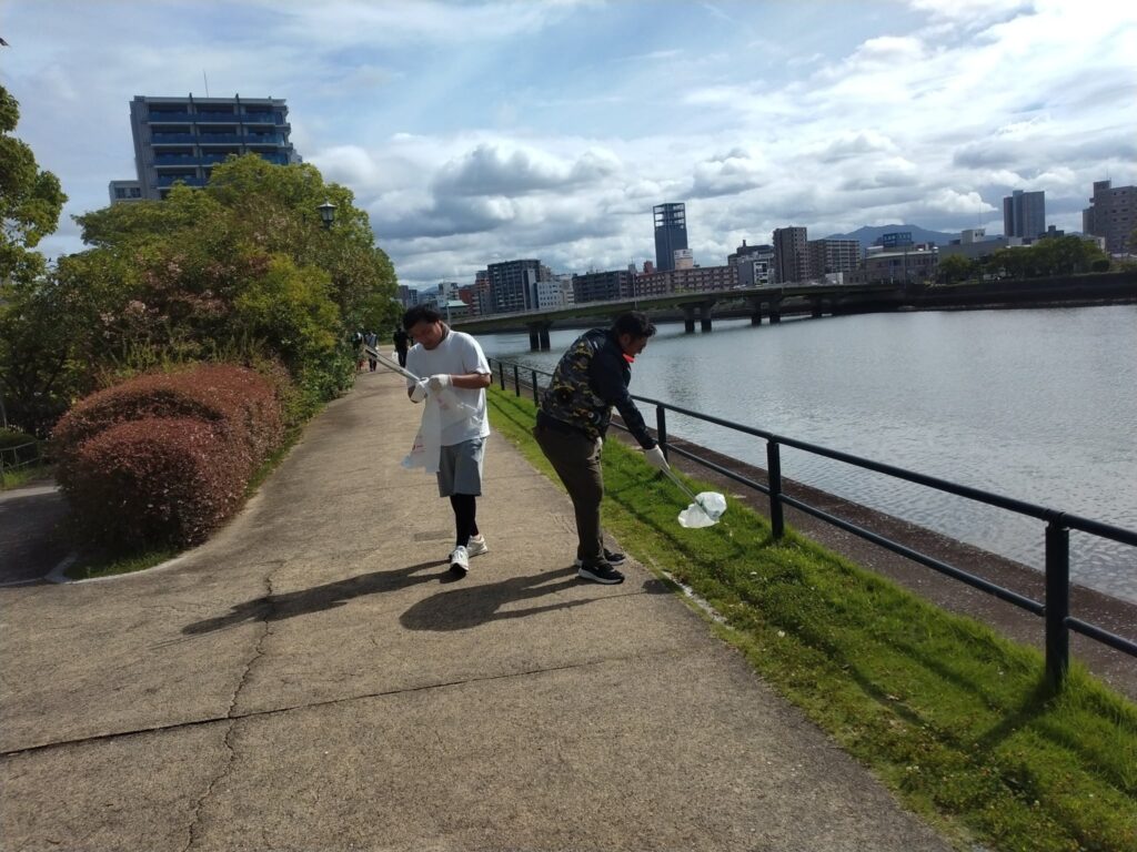 クリーン太田川 河川敷清掃活動の記録写真（2024年度）