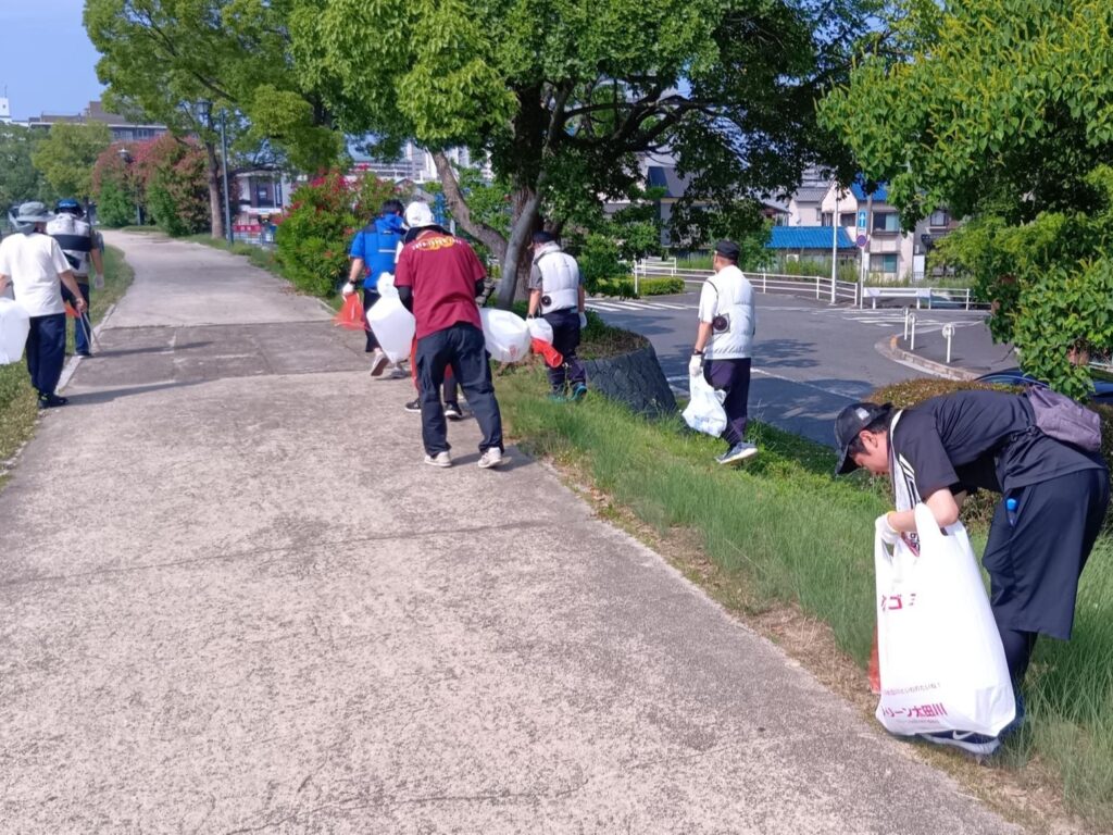 クリーン太田川 河川敷清掃活動の記録写真（2025年度）